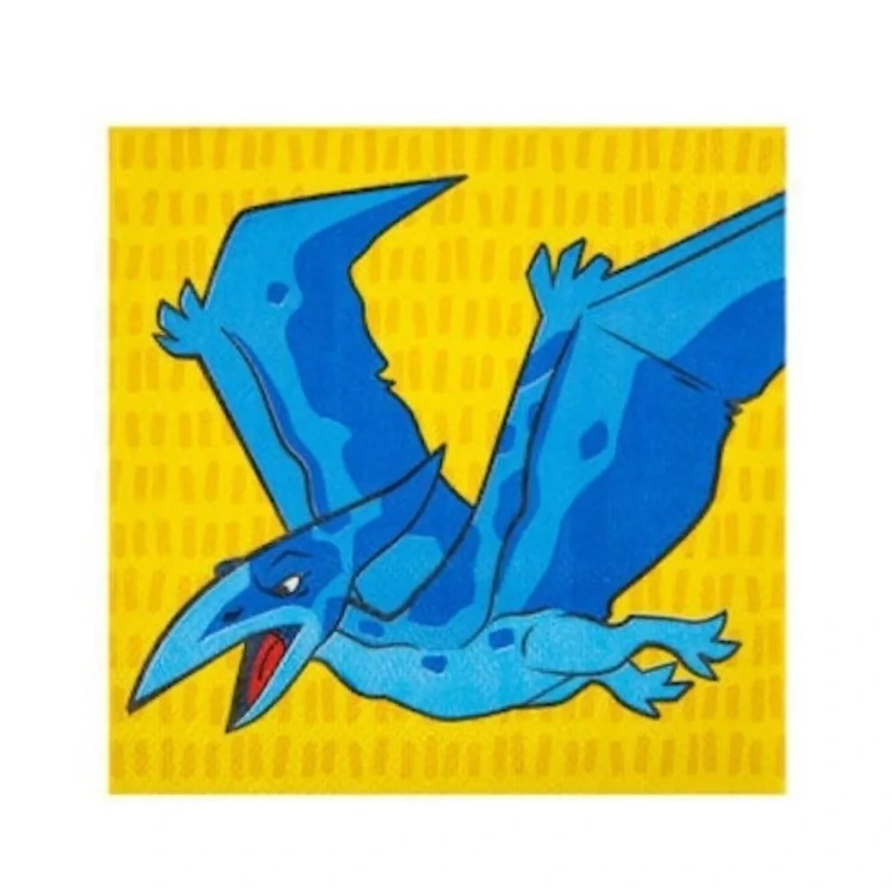 25ct Blue Pterodactyl Napkins 5
